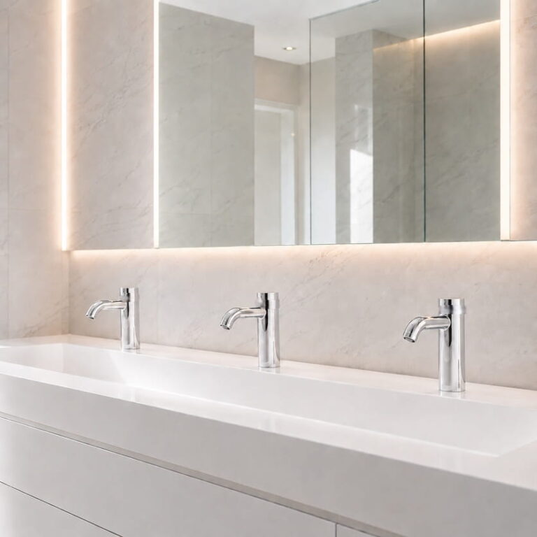 Read more about the article Hygiene & User Experience — Touchless Faucets for Commercial Office Restrooms