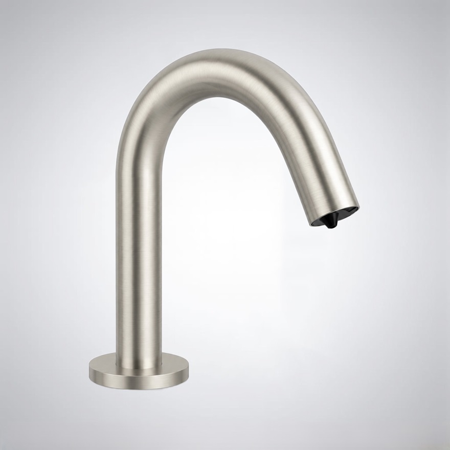 Fontana Lima Brushed Nickel Commercial Electronic Sensor Automatic Touchless Commercial Soap Dispenser