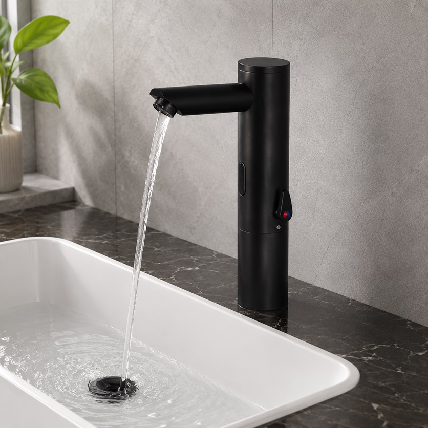 Fontana FlowSense Pro sensor faucet for multi tenant office tower restroom review