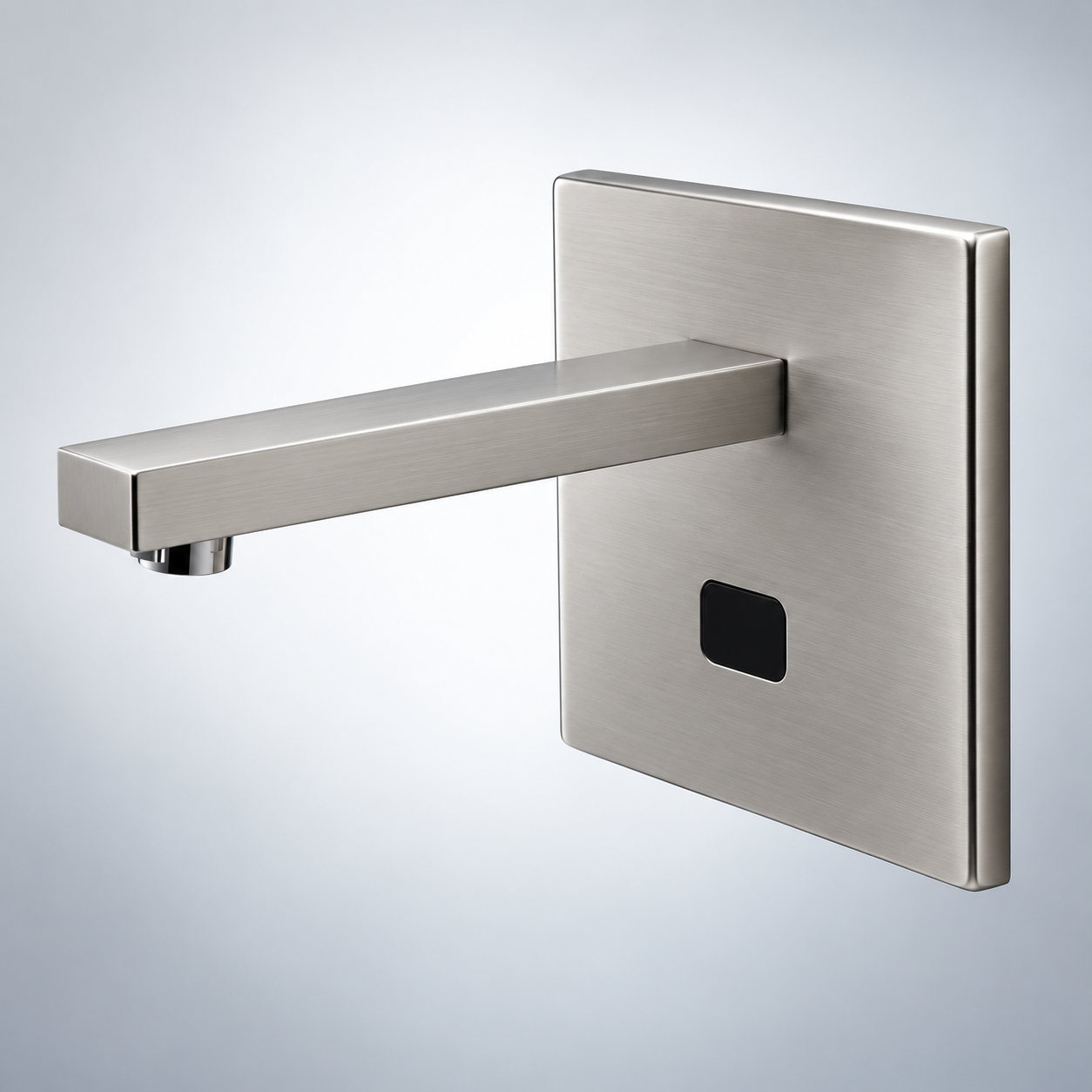BathSelect BSXT50B brushed nickel XT5 wall mount commercial sensor faucet
