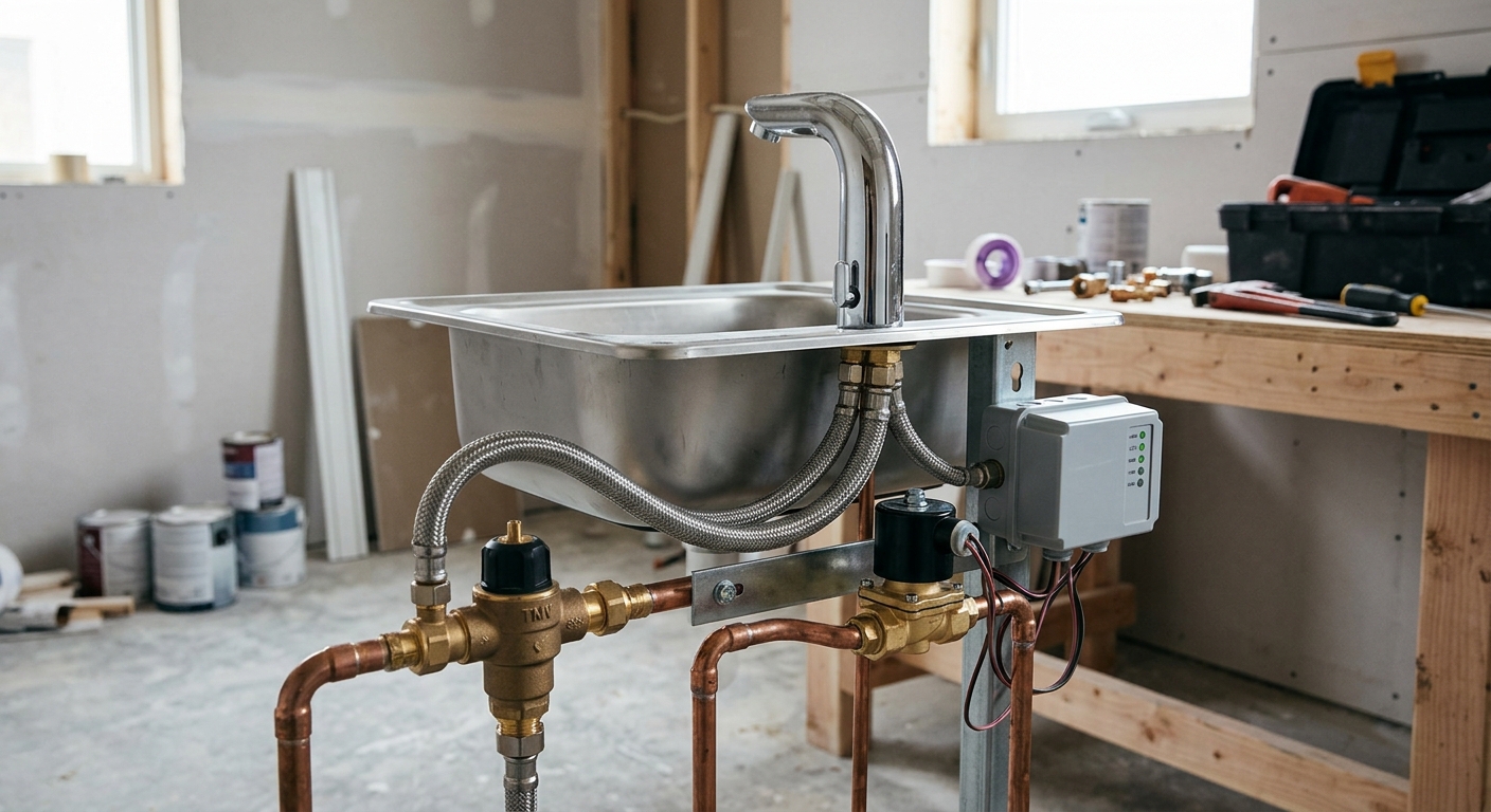 Thermostatic Mixing Valves and Solenoid Timing on Sensor Faucets