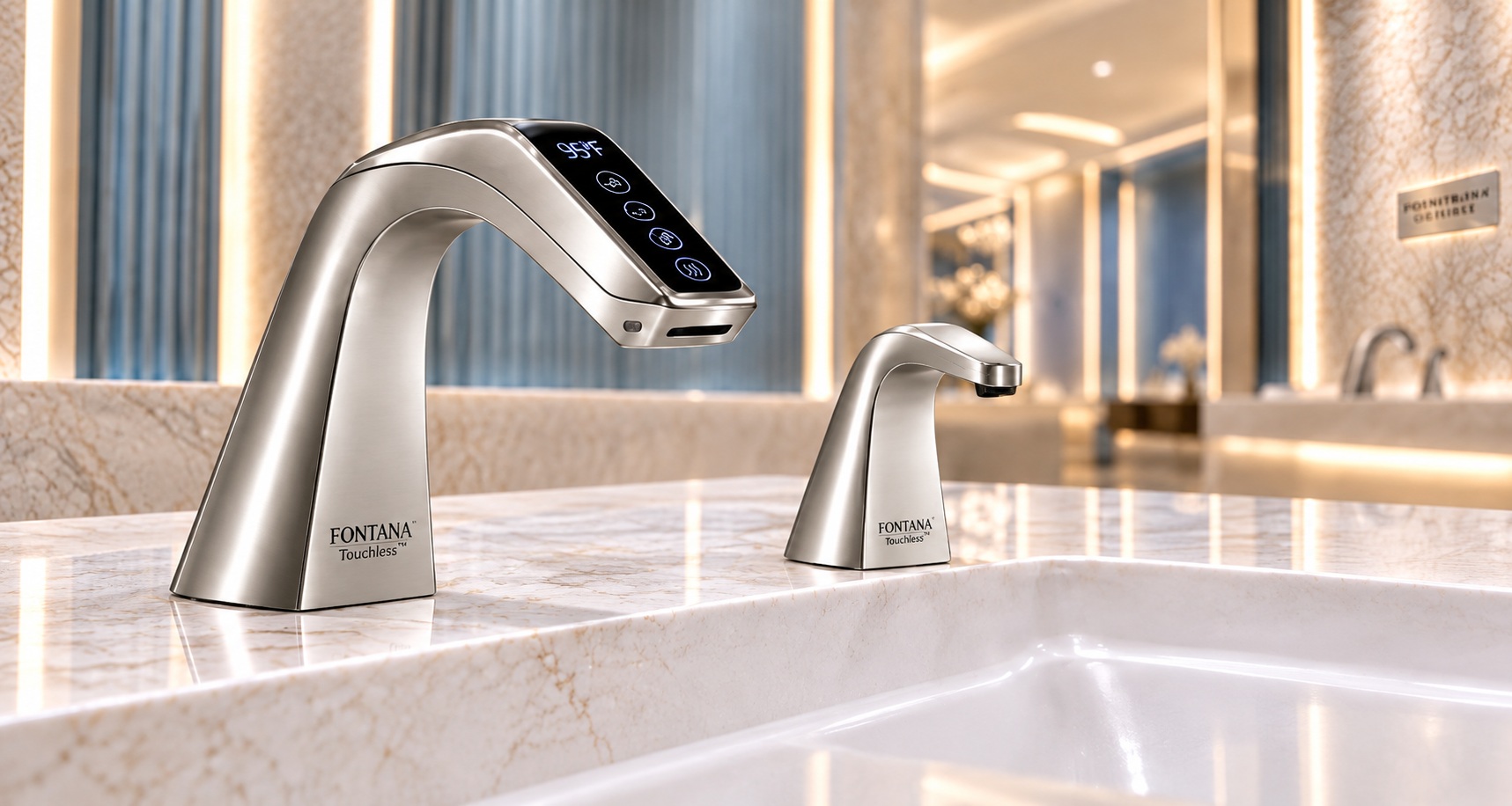 Commercial bathroom inspiration for final faucet selection