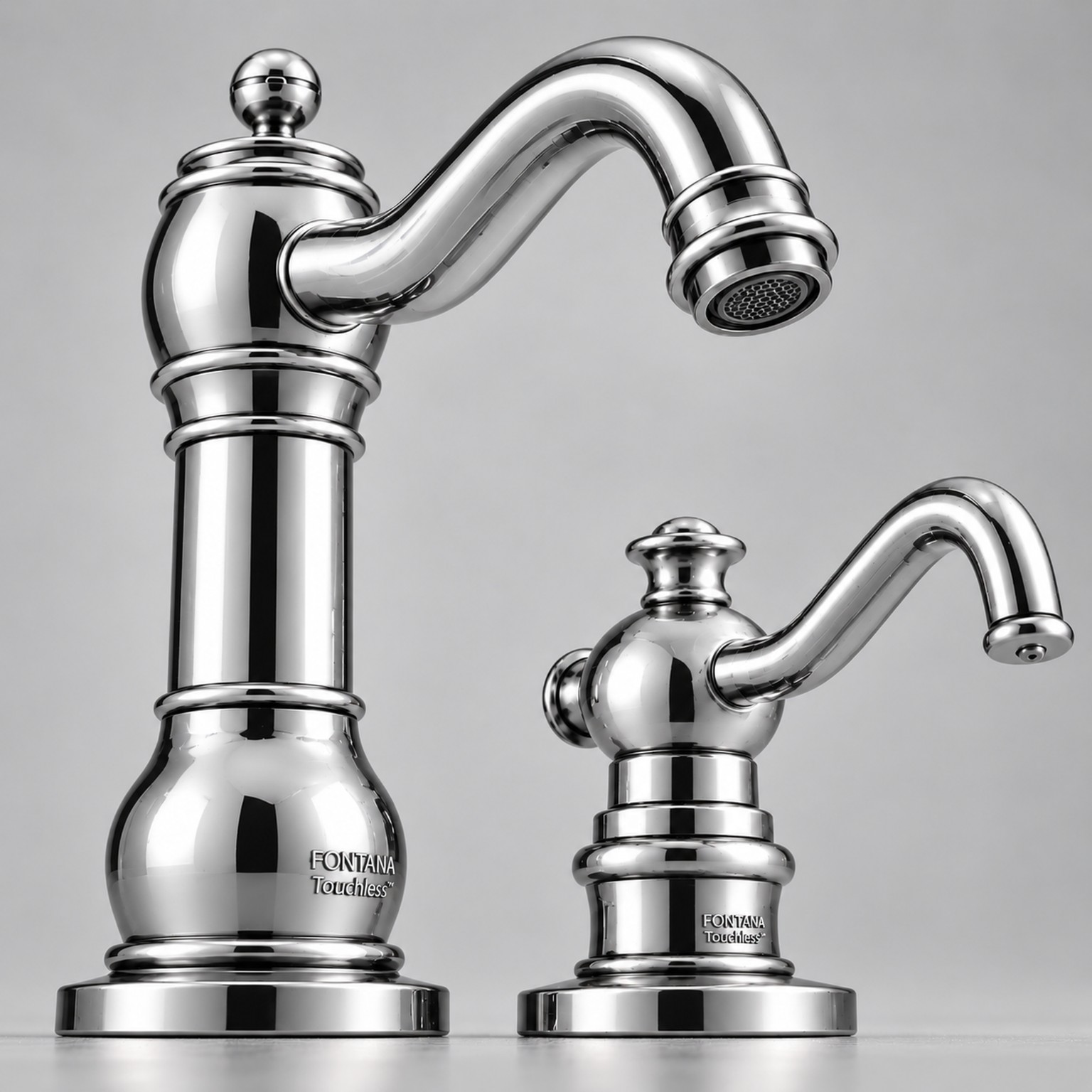 Contemporary washroom showing integrated plumbing fixtures